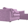 Угловой диван Mebelico Пекин 115413 (правый, микровельвет, сиреневый)