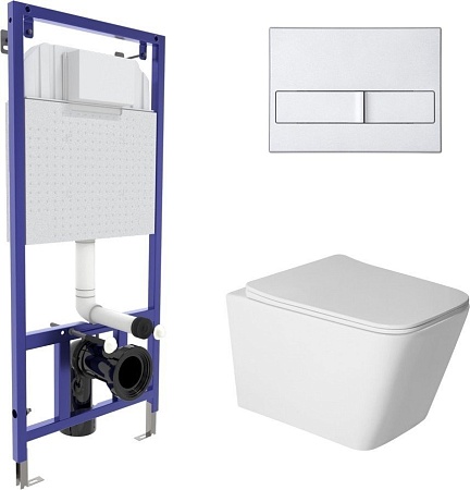 Унитаз подвесной Berges Wasserhaus Sigma Rimless 043398 (с сиденьем)