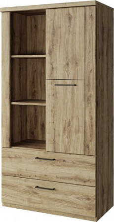 Шкаф распашной Anrex Doorset 1D2S3N (дуб наварра)