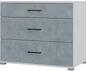 Комод Горизонт Victor (белый-бетон)