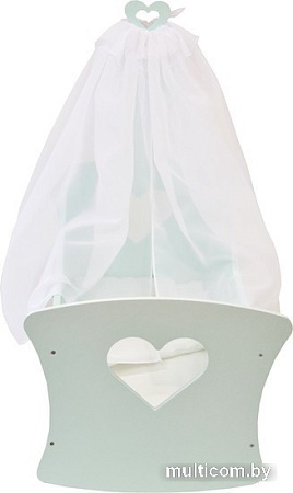 Кроватка для кукол Paremo Любимая кукла Аквамарин мини PFD120-77M