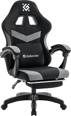 Игровое (геймерское) кресло Defender Runa Pro (черный/серый)