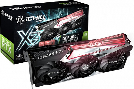 Видеокарта Inno3D GeForce RTX 3060 iChill X3 Red 12GB GDDR6 C30603-12D6X-1671VA39A