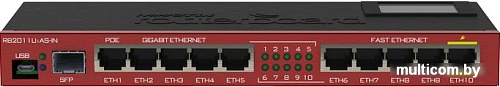 Коммутатор Mikrotik RouterBOARD 2011UiAS-IN (RB2011UiAS-IN)