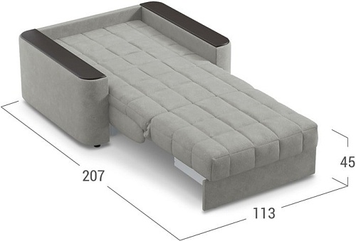 Кресло-кровать Moon Trade Даллас 018 002619 (серый)