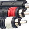 Кабель Stagg SYC3/PS2CM E 6.3 мм - 2xRCA (3 м, черный)