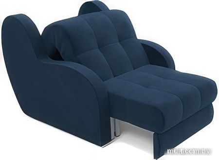 Кресло-кровать Мебель-АРС Аккордеон Барон (велюр, темно-синий Luna 034)