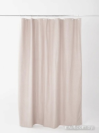Шторка-занавеска для ванны Home One Linen 180x200 412879 (капучино)