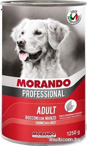 Консервированный корм для собак Morando Professional Cane Beef 1.25 кг