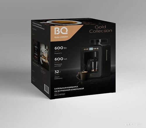 Кофеварка BQ CM7001 (черный/розовое золото)