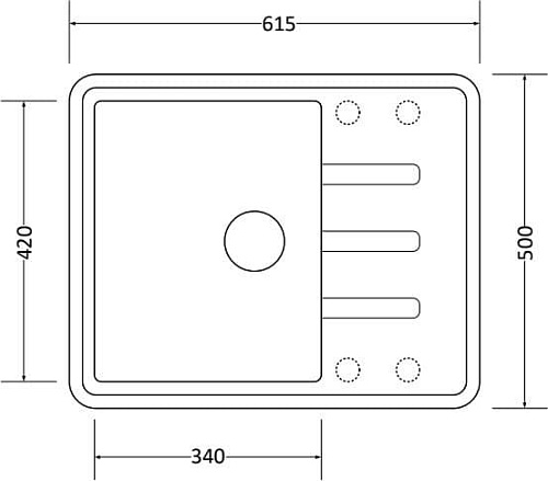 Кухонная мойка ZorG Torino 62 (слоновая кость)