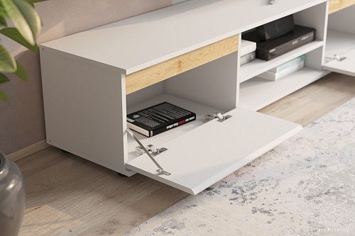 Горка НК-Мебель Bruno М18 71957707 (белый/дуб вотан)