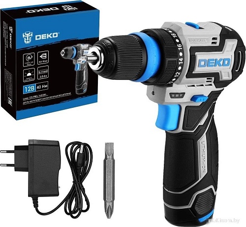 Дрель-шуруповерт Deko Loner 12V PRO 085-1121 (с 1-им АКБ)