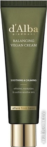 d'Alba Крем для лица Mild Skin Balancing Vegan Cream 55 мл