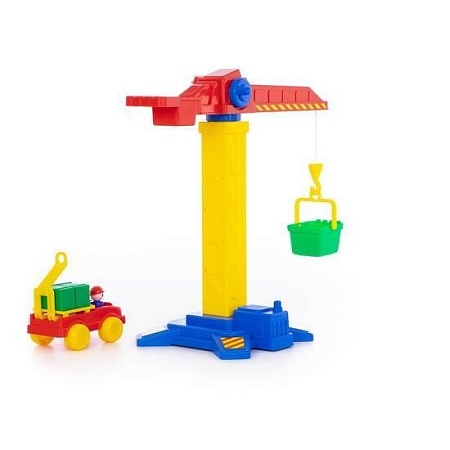 Полесье Башенный кран №1 + автомобиль 58195