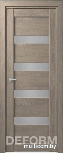 Межкомнатная дверь Юркас Deform D16 ДО 60x200 (дуб шале седой/мателюкс)