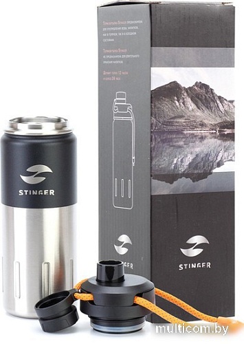 Термос Stinger HD-500-46CB 0.5л (черный карбон)