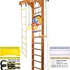 Шведская стенка (лестница) Kampfer Wooden Ladder Wall Basketball Shield (3 м, ореховый/белый)