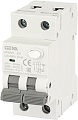 Дифференциальный автомат GEYA GYR9N 1P+N 20A B 6кА 30 мА AC GYR9NMB2030MA