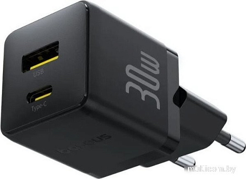 Baseus Palm Fast Charger C+U 30W EU P1011160A113-01 (черный)