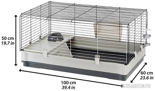 Клетка Ferplast Krolik 57071517 (серый)