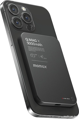 Внешний аккумулятор Momax Q.Mag X Magnetic IP116A 5000mAh (черный)