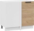 Шкаф напольный Трия Детройт 1Н9У (белый/дуб крафт золотой)