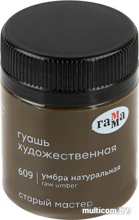 Гуашь Гамма Старый Мастер 609 12112040609 (умбра натуральный)