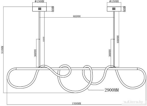 Подвесная люстра Moderli True V10688-PL