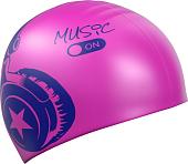 Шапочка для плавания Mad Wave Music (розовый)