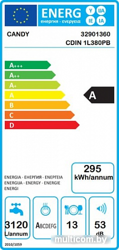 Посудомоечная машина Candy CDIN 1L380PB