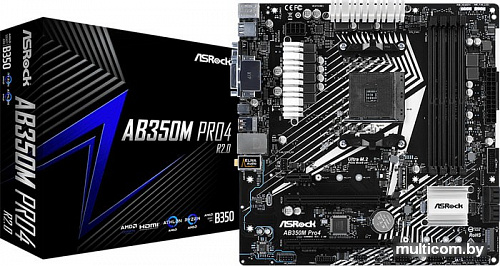 Материнская плата ASRock AB350M Pro4 R2.0