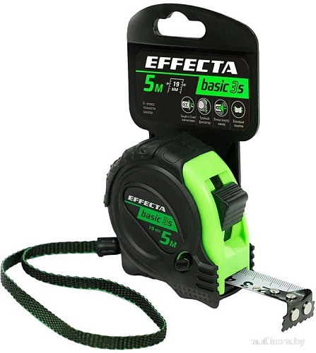 Рулетка Effecta Basic 3S 19мм (5 м)