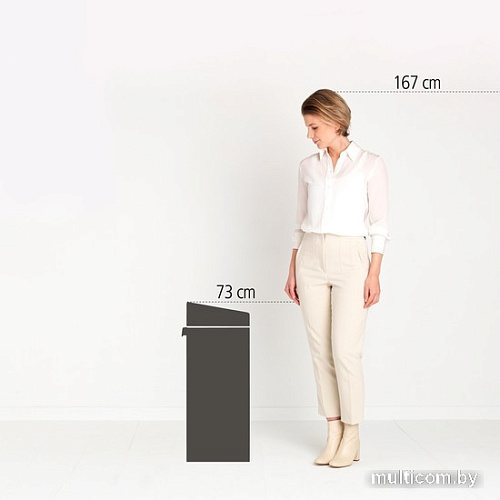 Мусорное ведро Brabantia Touch Bin New 40 л (светло-бежевый)