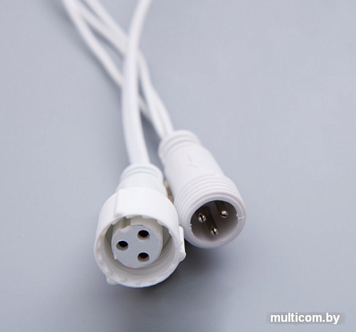 Бахрома Luazon 3x0.6 м 160 LED 3584189 (белый ПВХ провод, синий)