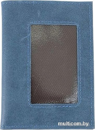 Обложка на документы Poshete 604-119NPK-NBW (синий)