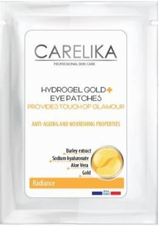 Carelika Патчи для глаз Гидрогелевые с золотом (3 мл)