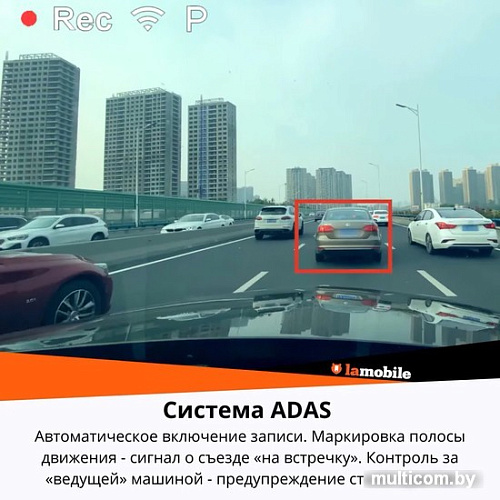 Видеорегистратор-GPS информатор (2в1) 70mai Dash Cam 4K A800S-1