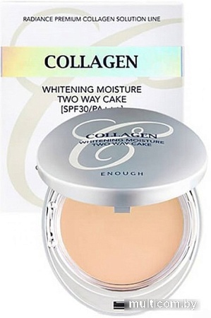 Компактная пудра Enough Collagen Whitening Moisture Twoway Cake Со сменным блоком тон 13 (2x13 г)