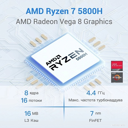 GEEKOM Mini A5 (Ryzen 7 5825U, 16GB/512GB)