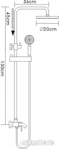 Душевая система FRAP F2416