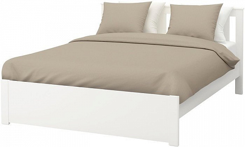 Кровать Ikea Сонгесанд 200x140 (белый, основание Лурой) 092.412.84