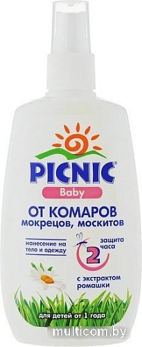 Спрей от насекомых Picnic Baby от комаров 120 мл