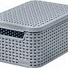Корзина Curver Storage box with lid M 253004 (светло-серый)