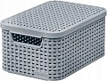 Корзина Curver Storage box with lid M 253004 (светло-серый)