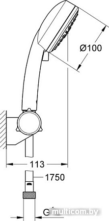 Душевой гарнитур Grohe Tempesta Cosmopolitan 100 27584002
