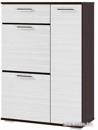 Тумба МебельЭра Ника ТВ800 высокая (венге-лоредо)