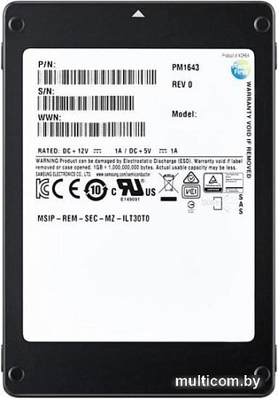 SSD Samsung PM1643a 3.2TB MZILT3T2HBLS-00007