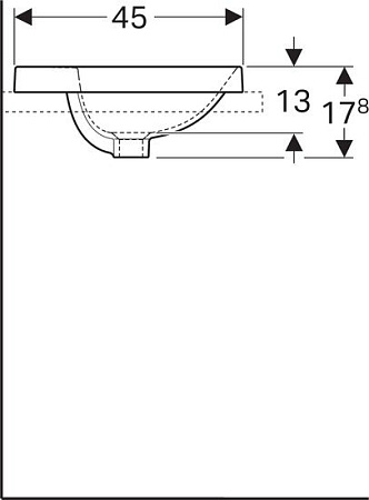 Умывальник Geberit VariForm 500.741.01.2