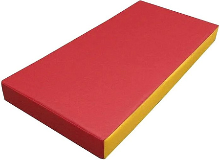 Cпортивный мат КМС №1 100x50x10 (красный/желтый)